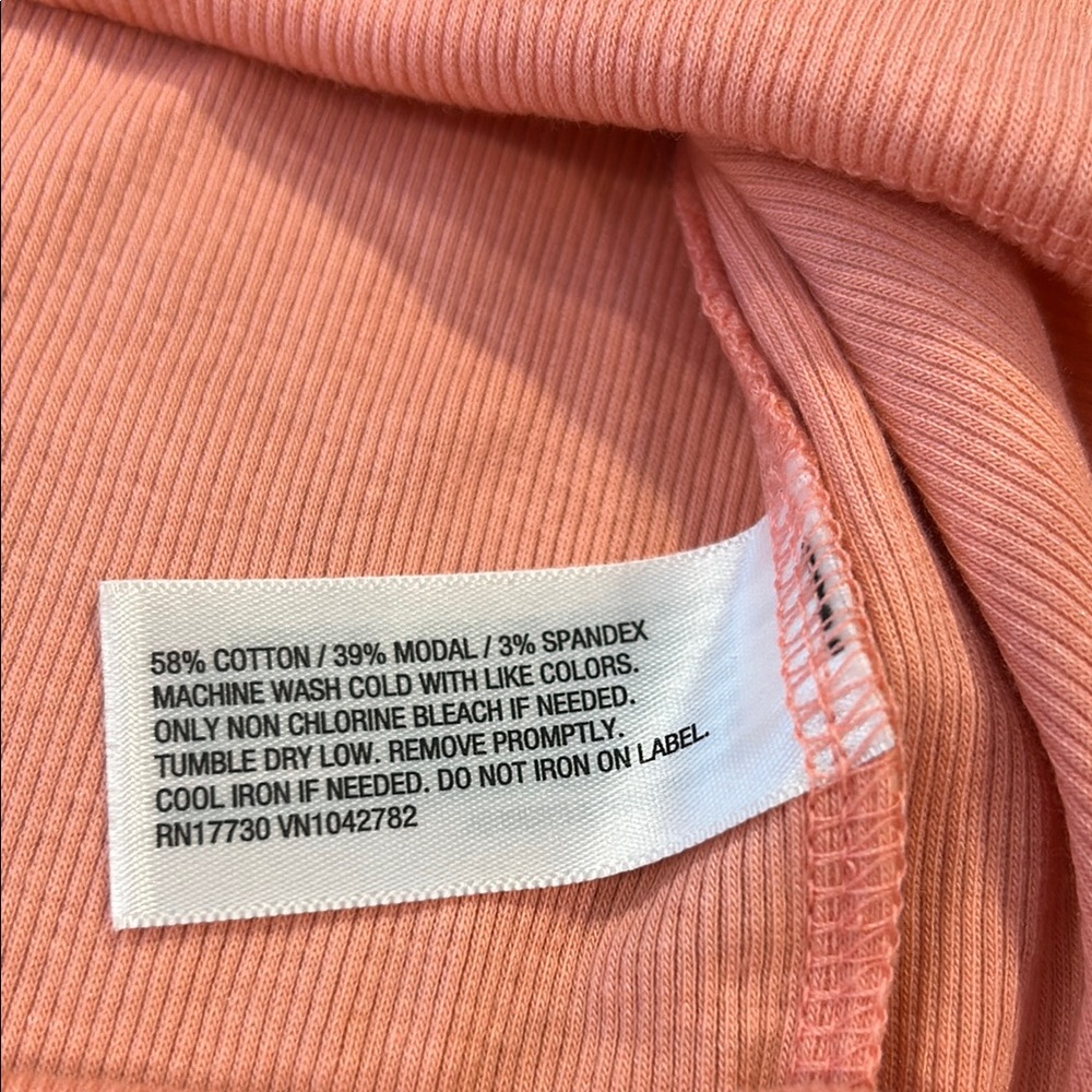 a new day Coral Ribbed Tee - Picture 3 of 4